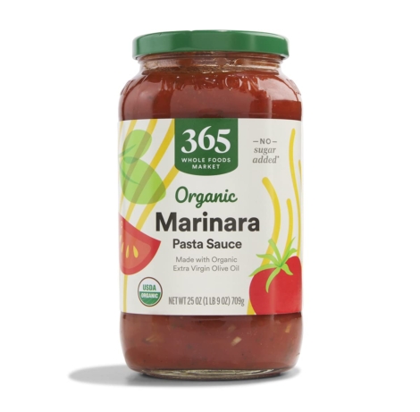 organic marinara pasta sauce